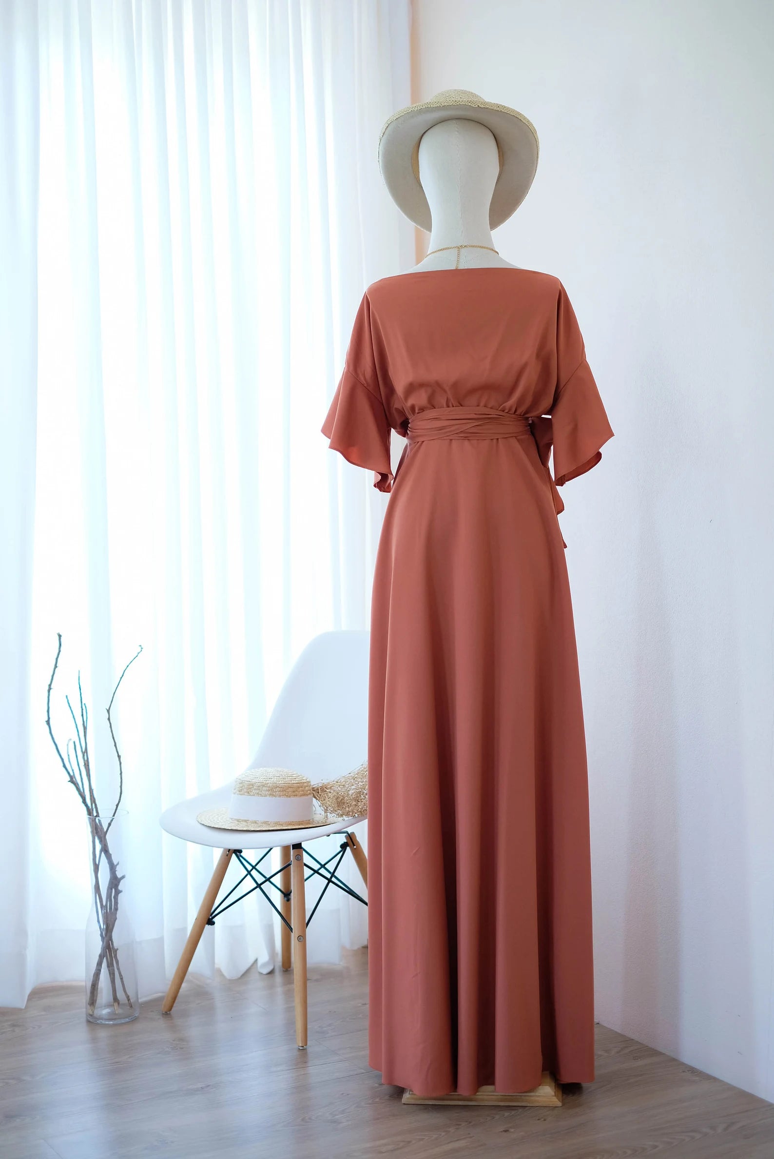 A-line V-Neck floor length Bridesmaid Dress Formal Dresses for Wedding Guest Cocktail Dress Mother of the Bride Dresses