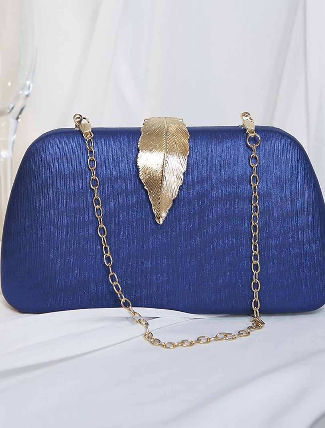 Women's Clutch Evening Bag Wristlet Clutch Bags Polyester Party Shower Holiday Buckle Chain Large Capacity Lightweight Durable Solid