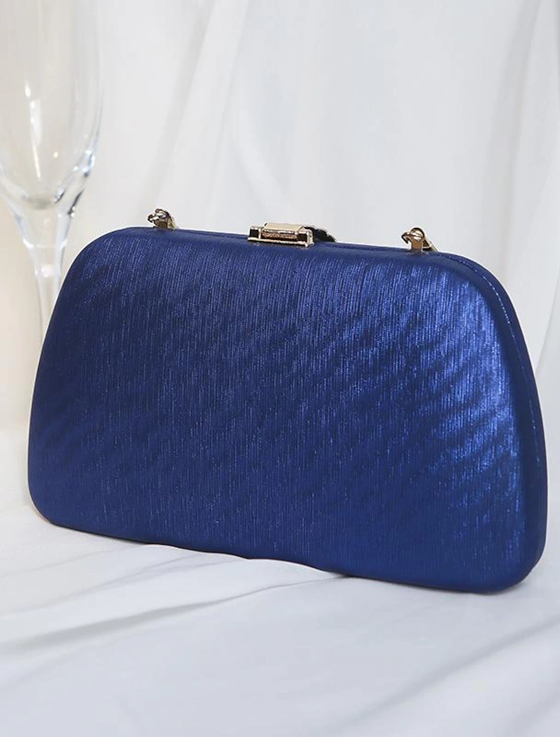 Women's Clutch Evening Bag Wristlet Clutch Bags Polyester Party Shower Holiday Buckle Chain Large Capacity Lightweight Durable Solid
