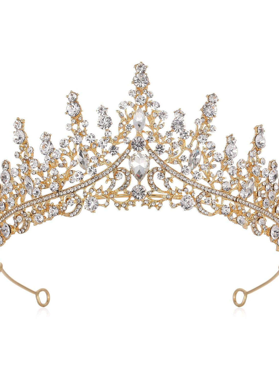 Kristall-Hochzeits-Tiara für Frauen, Krone, königliche Königin, Stirnband, Metall, Prinzessin, Braut, Quinceanera, Kopfschmuck, Geburtstag, Abschlussball, Festzug, Halloween, Kostüm, Cosplay