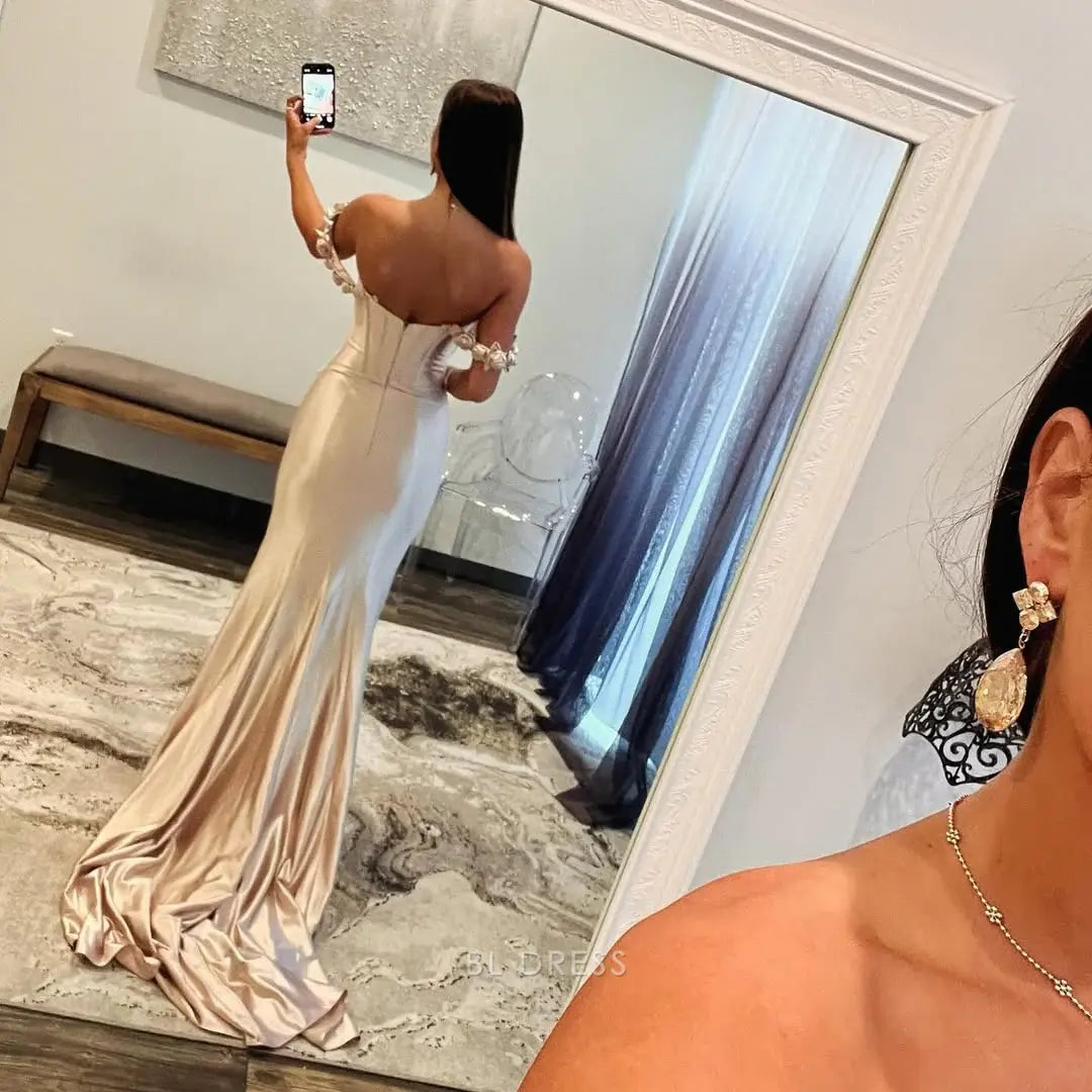 Mermaid Off The Shoulder Long formal dresses Bridesmaid Dresses evening gown Prom Dress