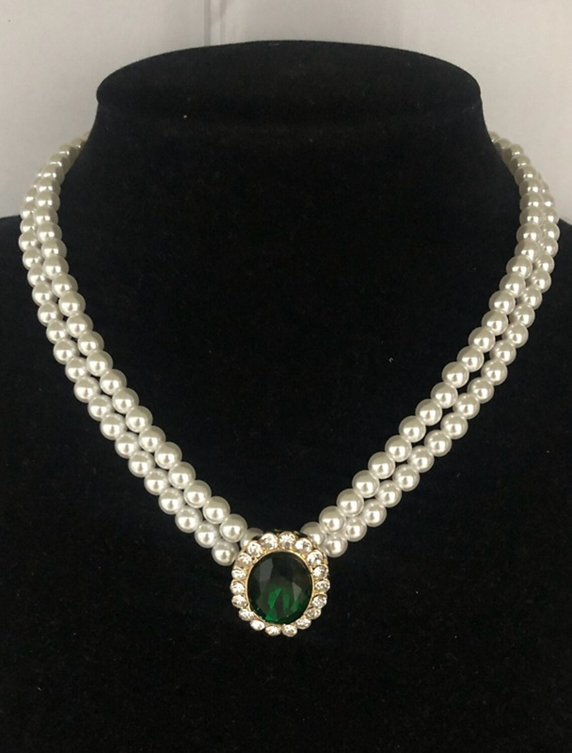 Jewelry Set 1 set Imitation Pearl Rhinestone 1 Necklace Earrings WomJewelry Set 1 set Imitation Pearl Rhinestone 1 Necklace Earrings Women's Vintage French Layered Princess