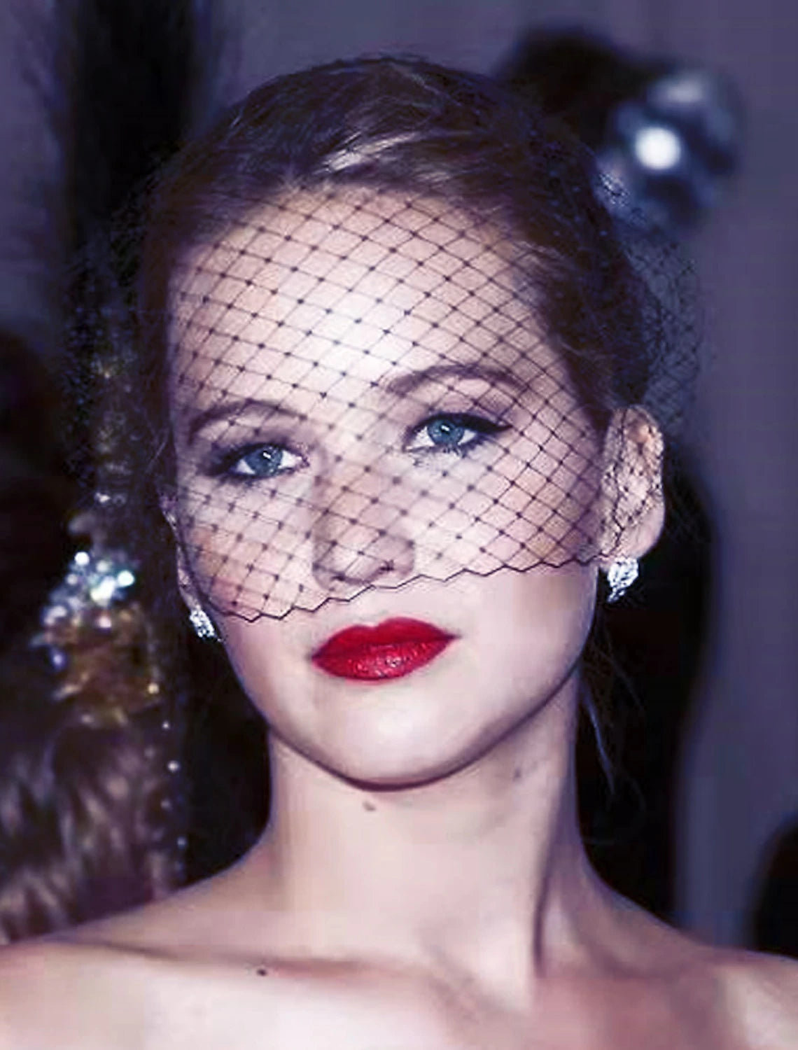 One-tier / Vintage Wedding Veil Blusher Veils / Birdcage Veils with Pure Color 15.75 in (40cm) Tulle