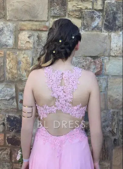 A-Line V-Neck Charming Appliques formal dresses Bridesmaid Dresses evening gown Prom Dress