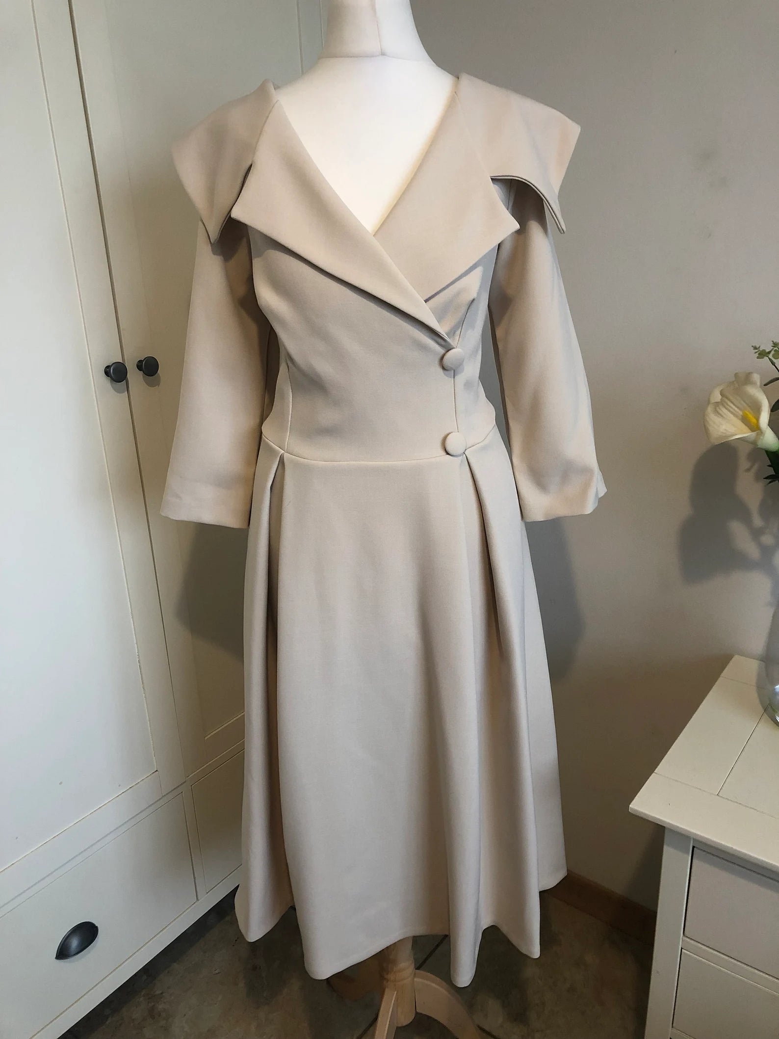 A-line Elegant Tea Length Bridesmaid Dress Formal Dresses for Wedding Guest Cocktail Dress Mother of the Bride Dresses