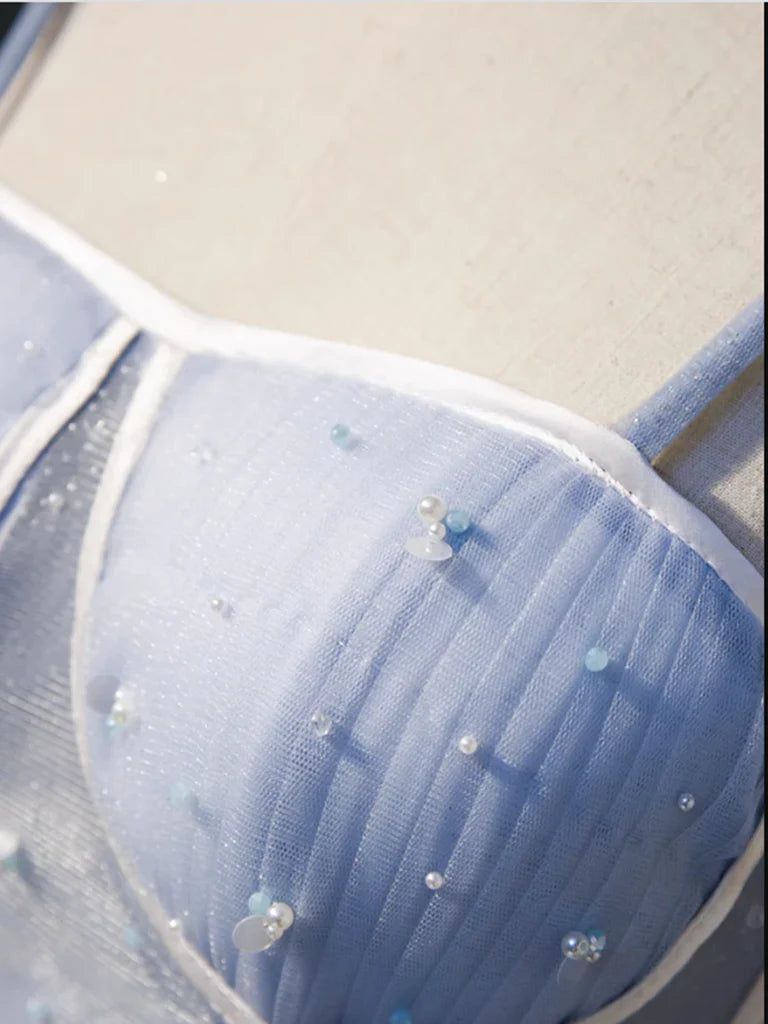 Sweetheart Neck Short Tulle Prom Dresses