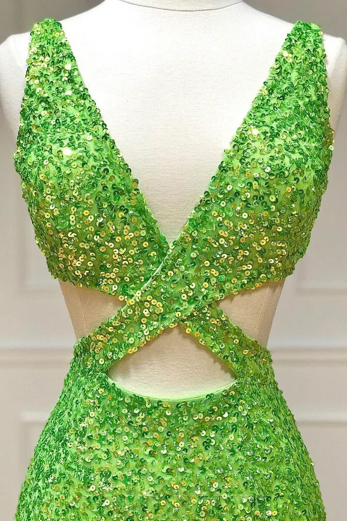 Mermaid Sequins Long Prom Dresses