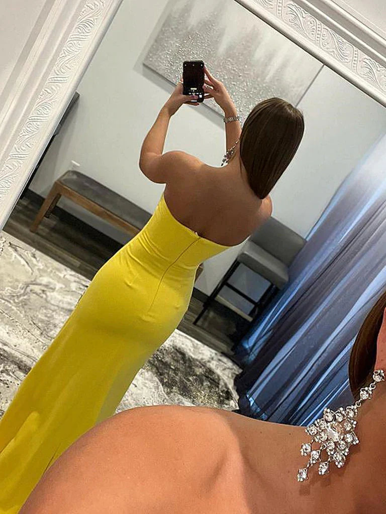 Mermaid Strapless Prom Dresses