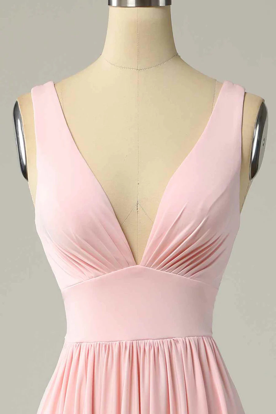 A-line Illusion Lace Cap Sleeves Chiffon Long Prom Dress