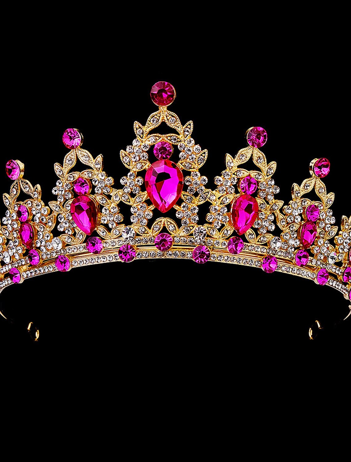 Funkelnde Kristall-Diademe und Kronen für Frauen und Mädchen, Rokoko-Hochzeitsaccessoires