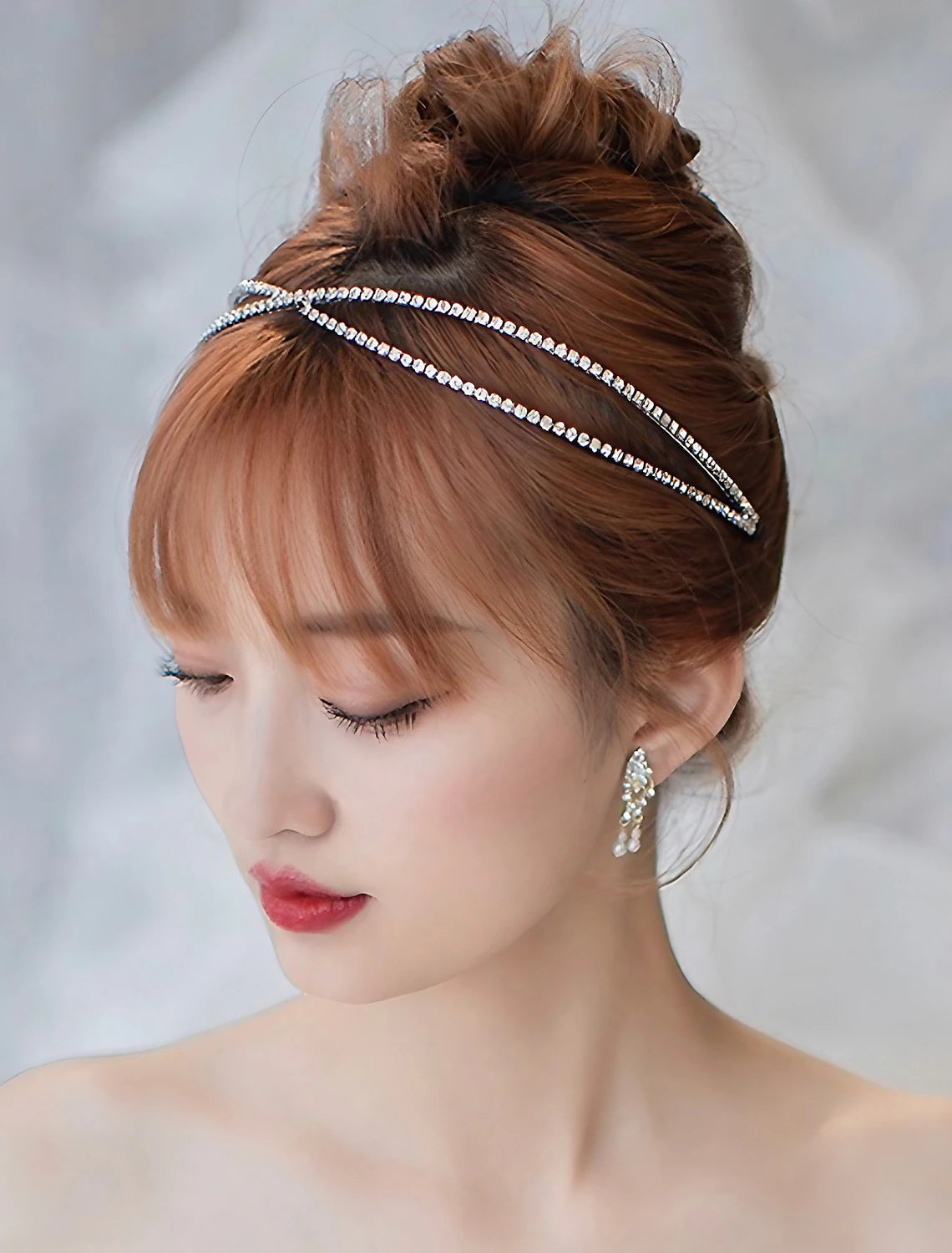 Crown Tiaras Headpiece Imitation Pearl Rhinestone Wedding Evening Headpieces With Rhinestone Imitation Pearl Headpiece Headwear