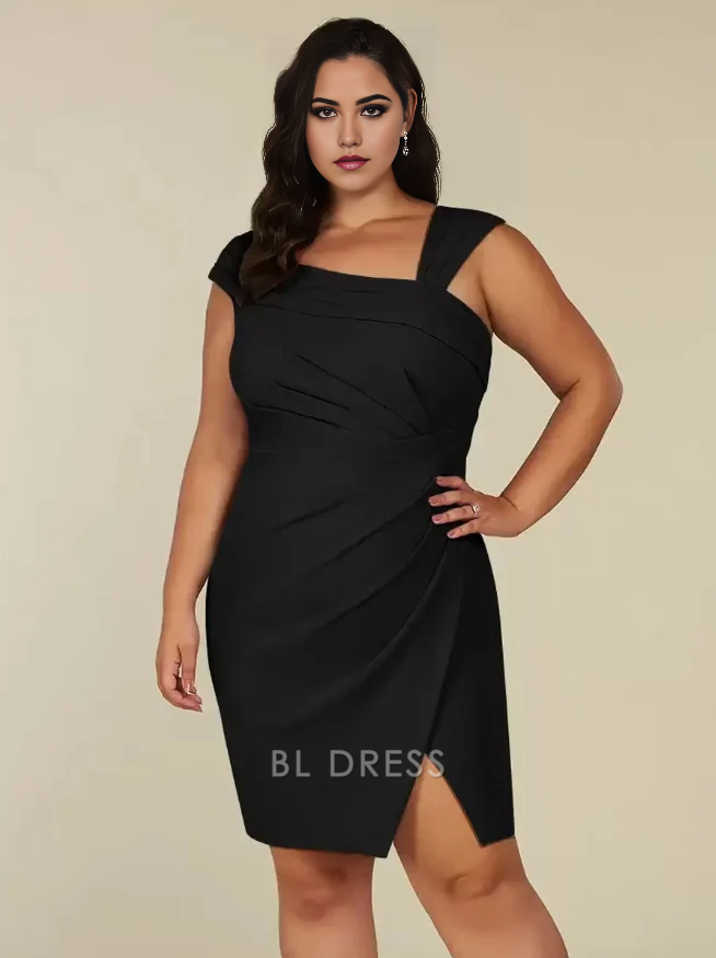 A-Line Sleeveless Pleated Wedding Guest Dresses Mother of the Bride Dresse