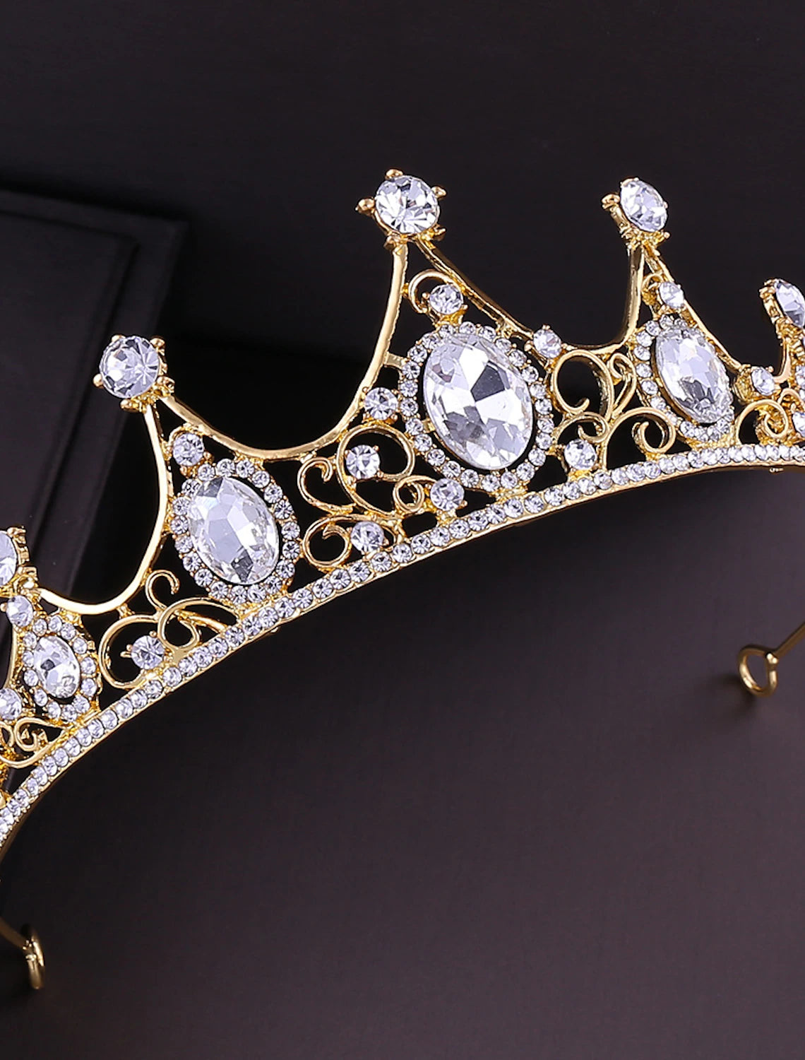 Volle runde Königinnenkrone für Frauen, Barockkrone, Kostüm, Haarschmuck für Geburtstag, Festzug, Abschlussball, Babyparty