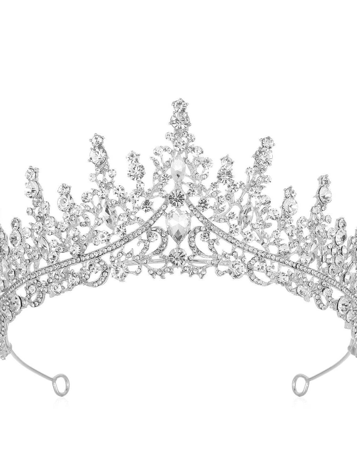 Kristall-Hochzeits-Tiara für Frauen, Krone, königliche Königin, Stirnband, Metall, Prinzessin, Braut, Quinceanera, Kopfschmuck, Geburtstag, Abschlussball, Festzug, Halloween, Kostüm, Cosplay