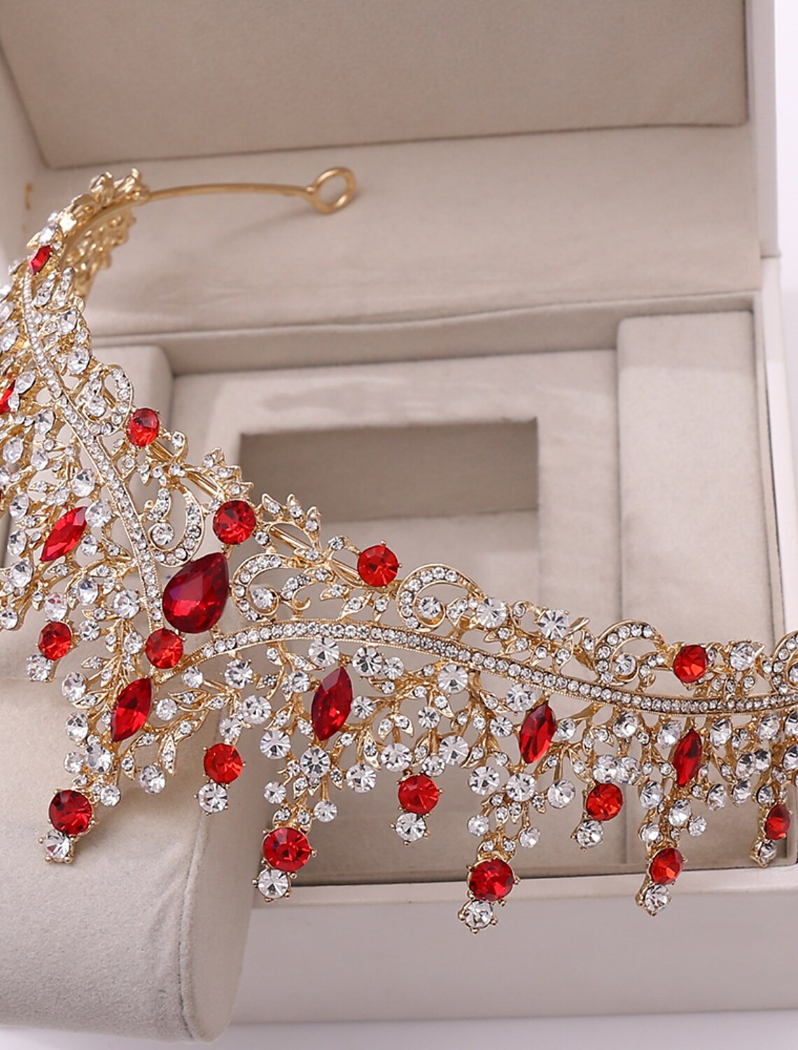 Krone Tiaras Stirnbänder Strass Legierung Hochzeit Party Retro Süße Mit Kristall