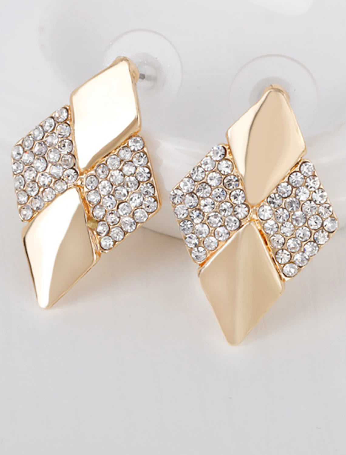 Jewelry Set 5pcs Rhinestone Alloy Rings Earrings Necklace Bracelets Women's Elegant Vintage Fashion Geometrical Geometric Jewelry Set For Party  Wedding Guest