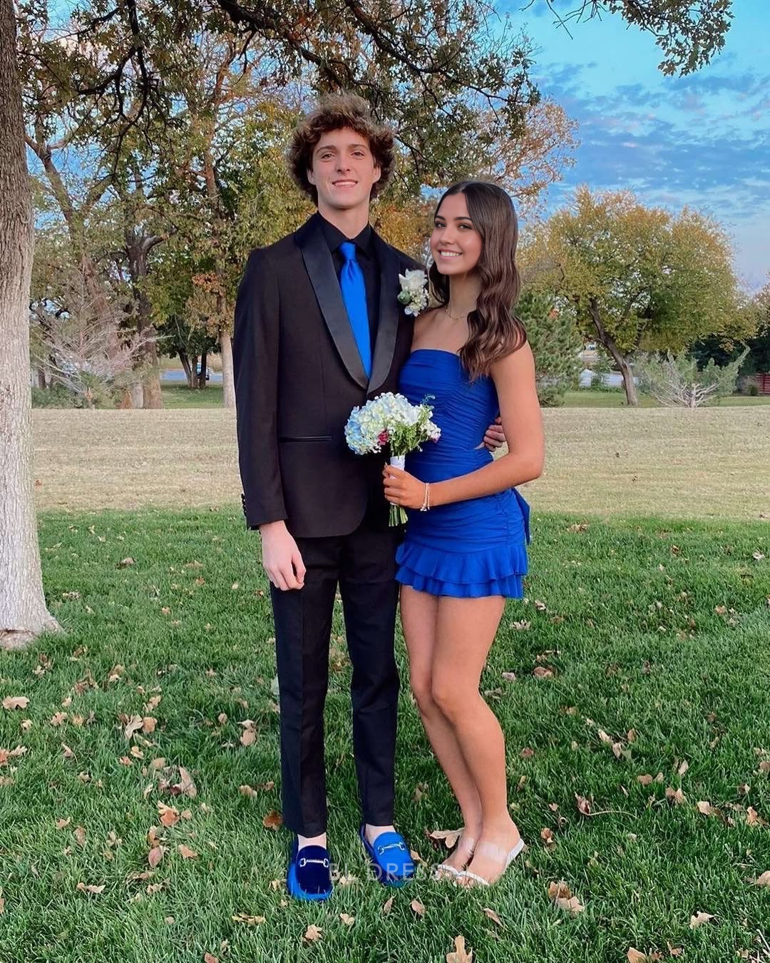 Sheath Strapless Blue Short formal dresses Bridesmaid Dresses evening gown Prom Dress Homecoming Dress