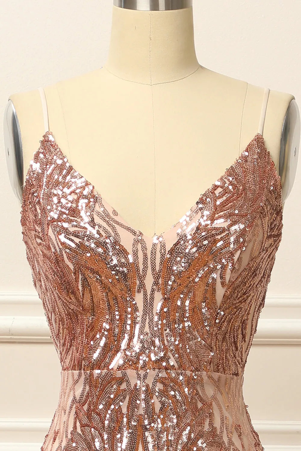 Mermaid Sequins Long Prom Dress