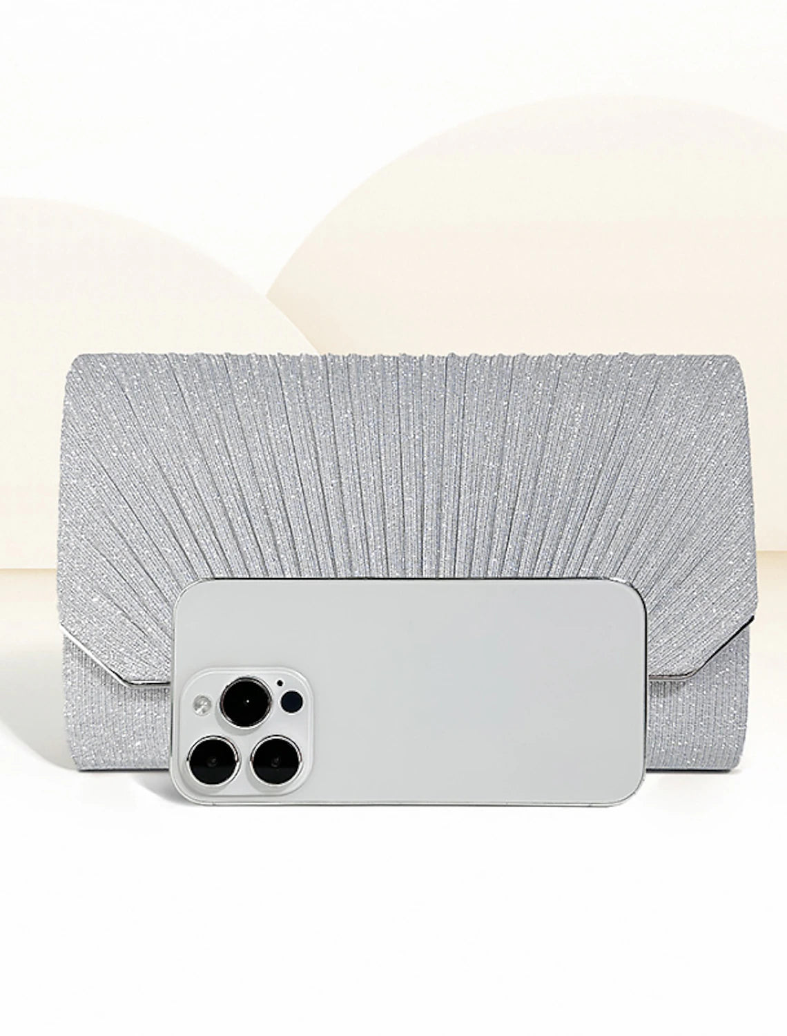 Damen Clutch Abendtasche Handgelenk Clutch Taschen PU Leder Party Alltag Kette Große Kapazität Leicht Langlebig Einfarbig