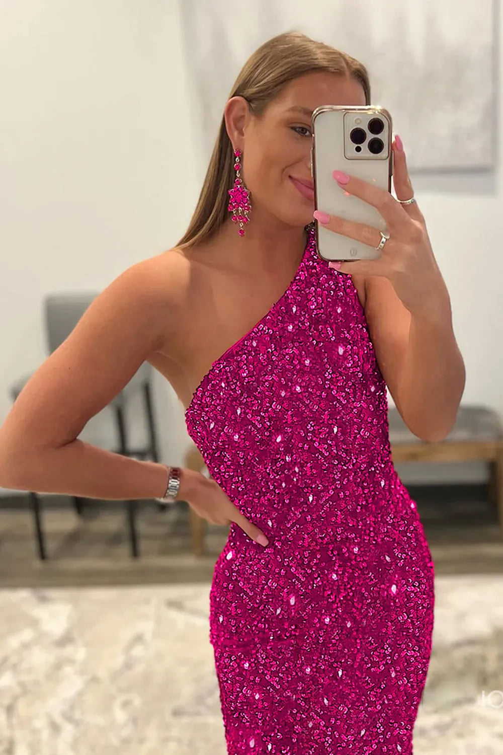 Mermaid Sequins Long Prom Dress