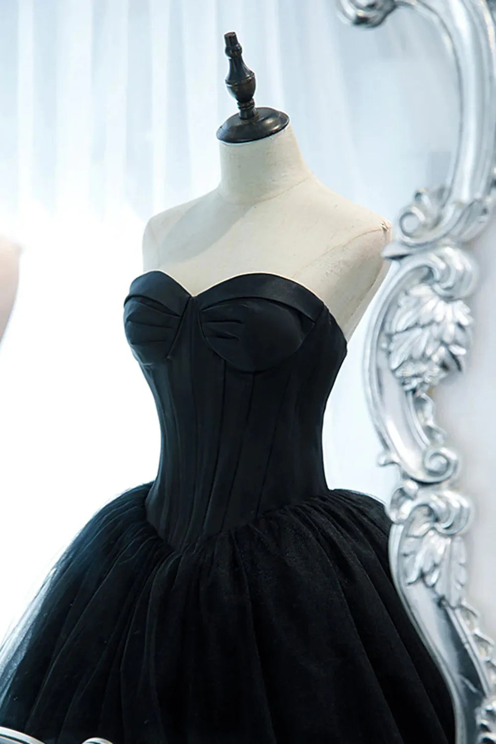 A Line Sweetheart Ball Gown Prom Dress with Sweep Train