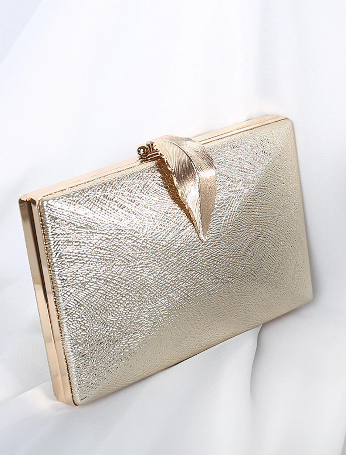 Women's Clutch Bags Polyester for Evening Bridal Wedding Party with Chain Solid
