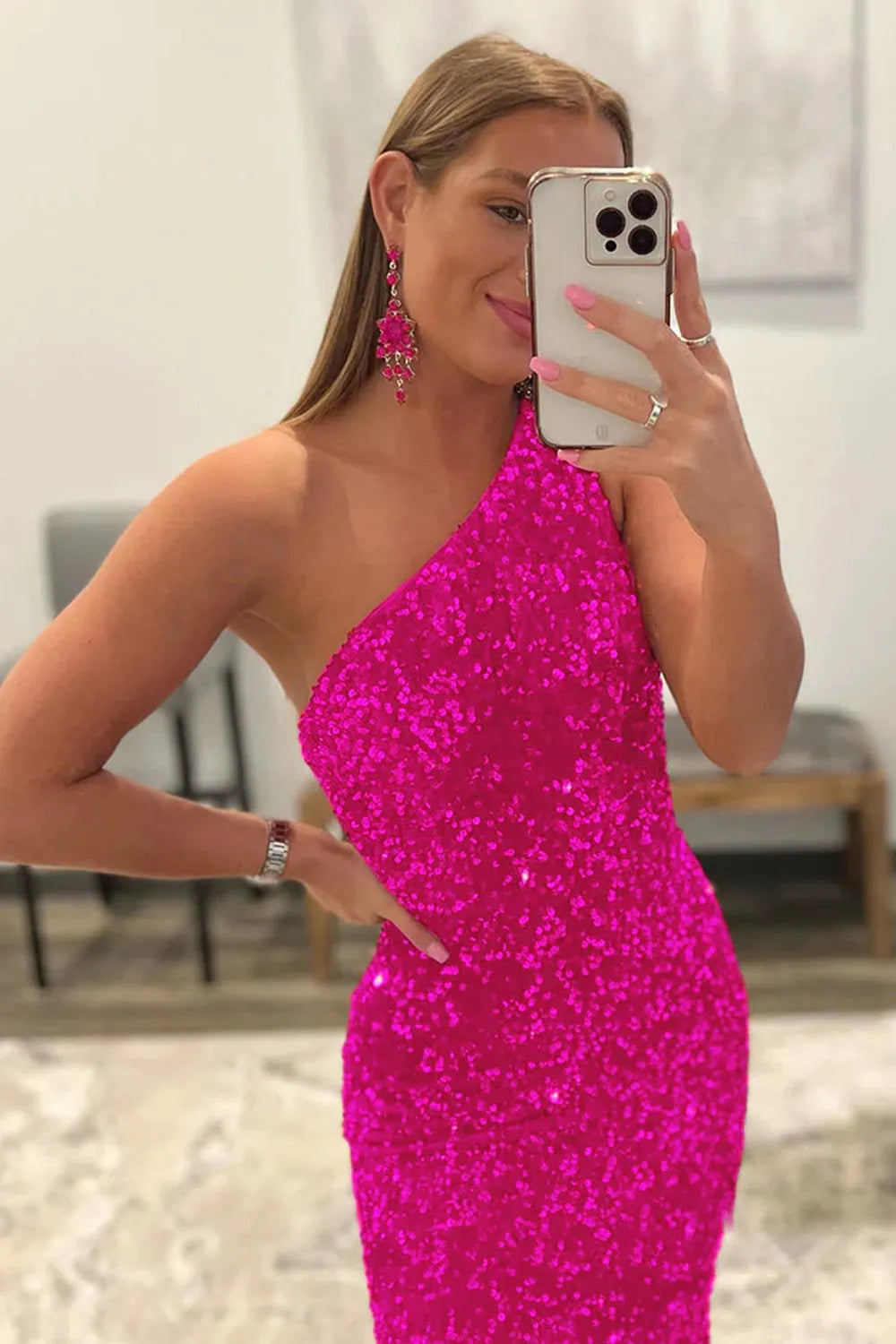 Mermaid Sequins Long Prom Dress