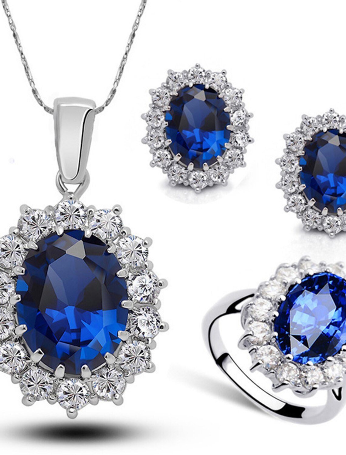 Bridal Jewelry Sets 1 set Alloy 1 Necklace 1 Ring Earrings Women's Stylish Artistic Geometrical Drop Precious Jewelry Set For Wedding Wedding Guest Special Occasion