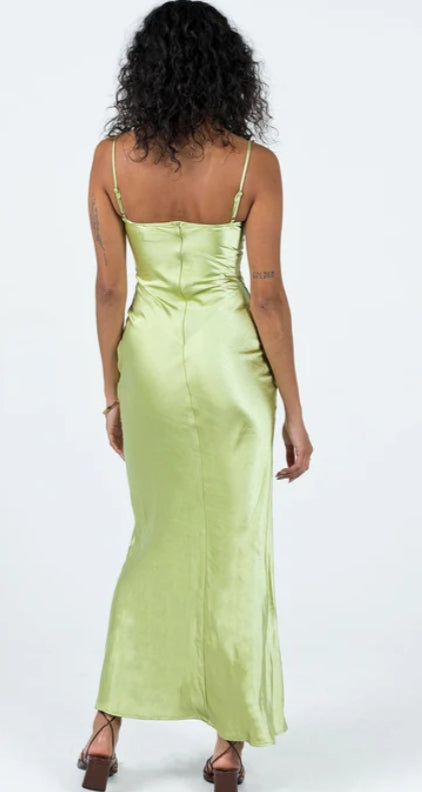 Romantic Spaghetti flower Straps Sheath/Column Prom Dress