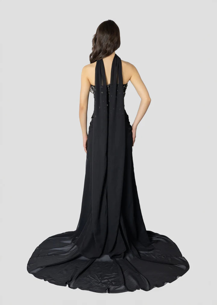 Chic Beading Floral  Prom Dress