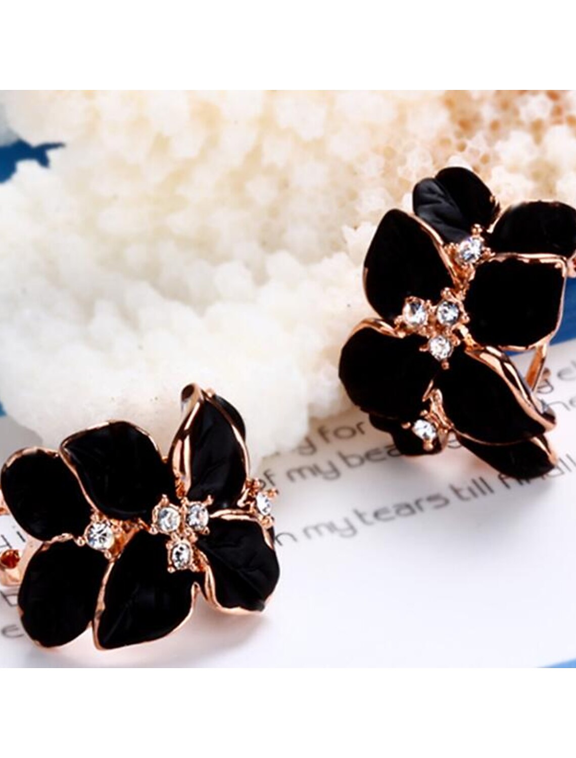 Women‘s Jewelry Set Bridal Jewelry Sets 3D Flower Precious Fashion Rhinestone Silver Plated Gold Plated Earrings Jewelry Silver /Fall Wedding Gold For Christmas Wedding Evening Gift Formal 1 set