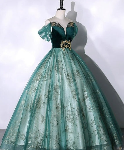 Classic Tulle With Bling Sequined Long Prom Dress