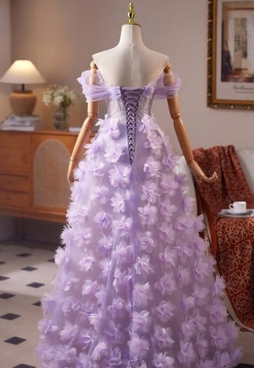 Luxury Big Bow Train Off the Shoulder Shine Prom Dress