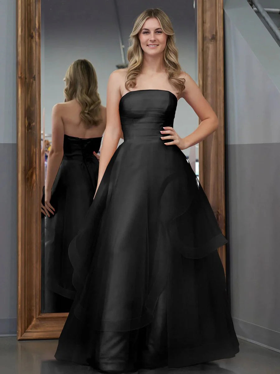 Minimalist Ball Gown Strapless Floor-Length  Dress