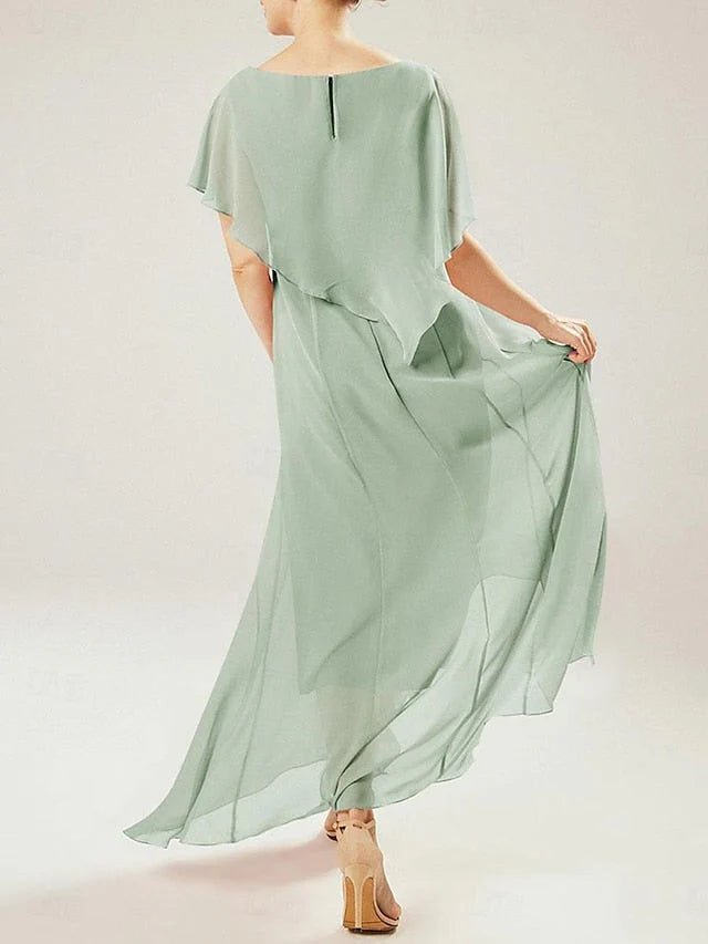 Sheath Short Sleeves Mother Of The Bride Dresses