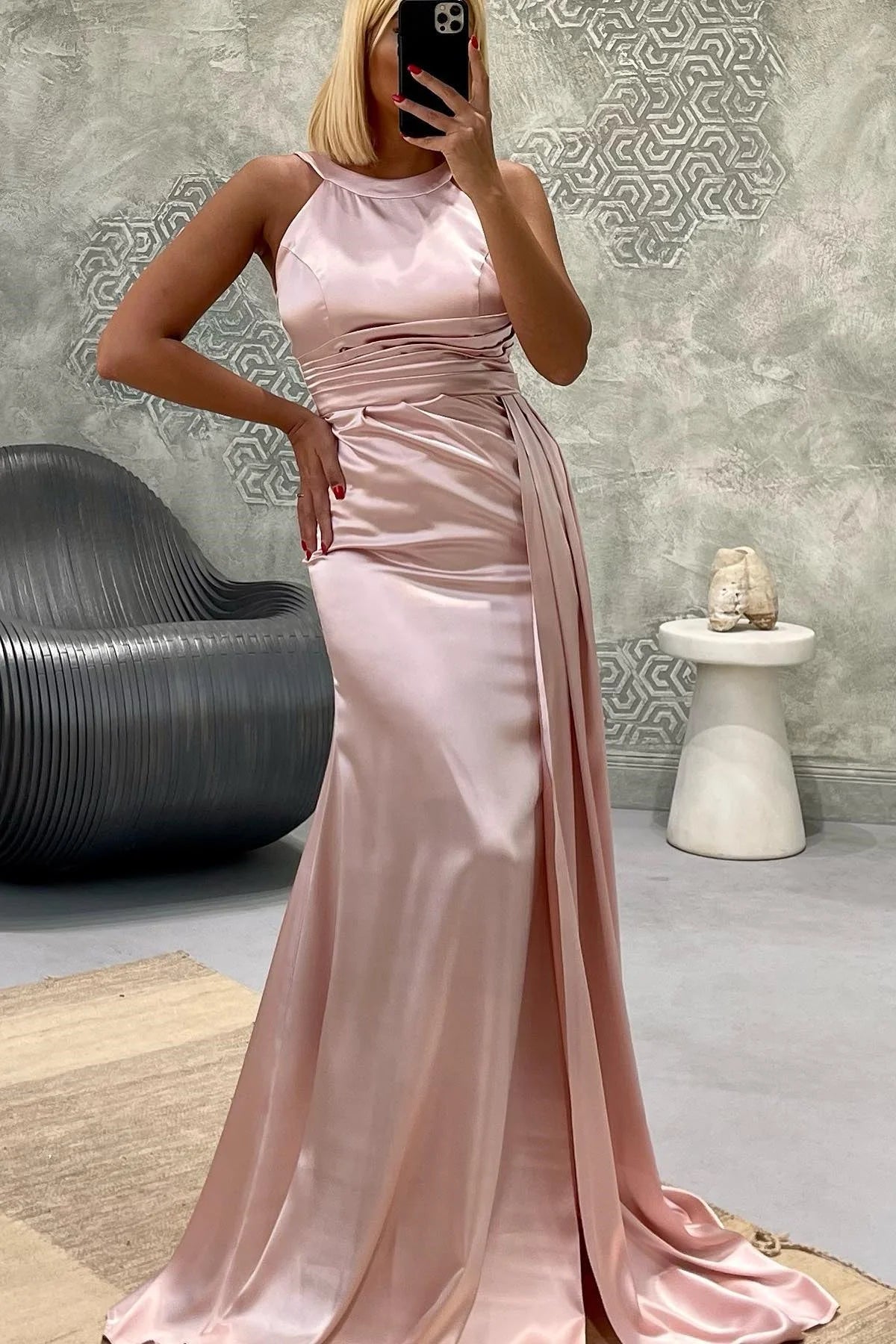 Simple SleevelessFormal Mermaid Prom Dress