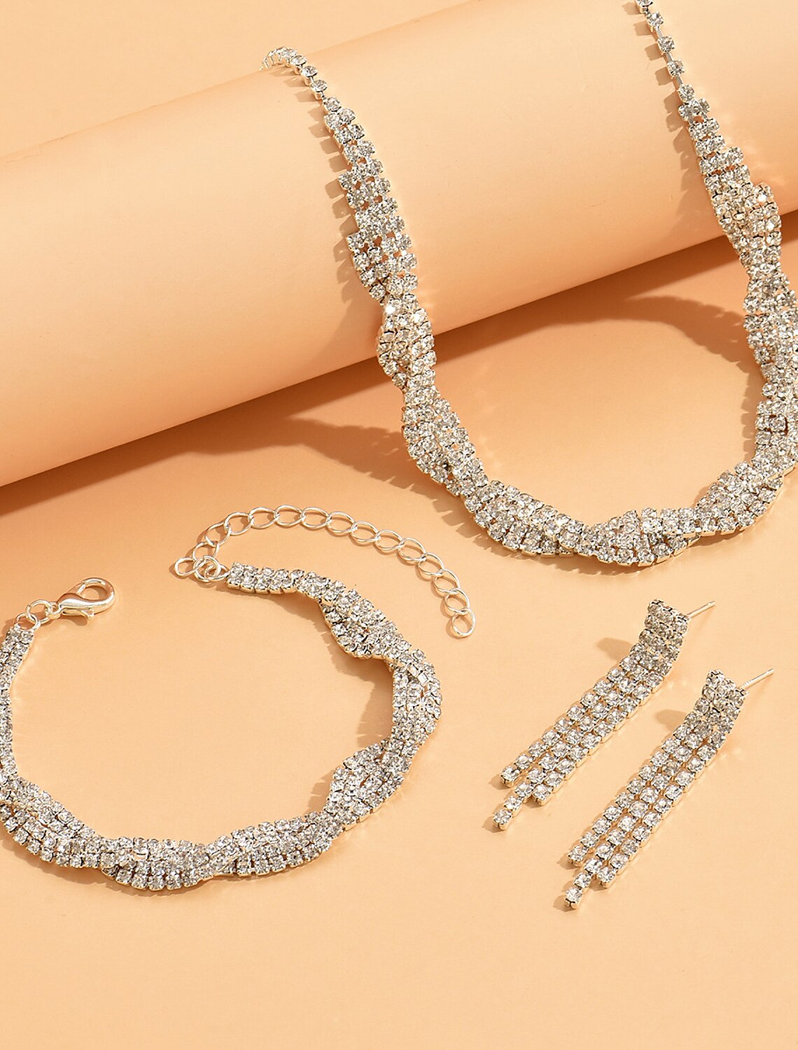 Jewelry Set 3pcs Alloy Earrings Necklace Women's Elegant Vintage  Geometrical Geometric Jewelry Set For Wedding Party Anniversary