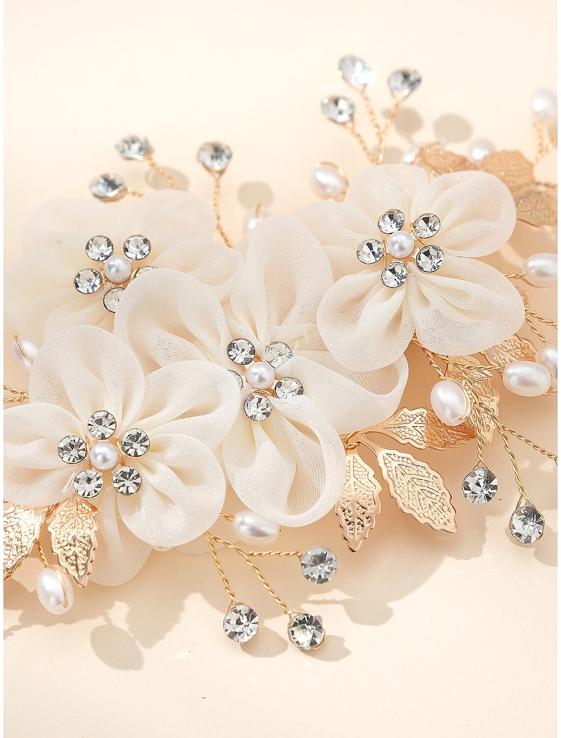Hair Combs Headpiece Rhinestone Wedding Cocktail Elegant Luxury With Rhinestone Faux Pearl Headpiece Headwear