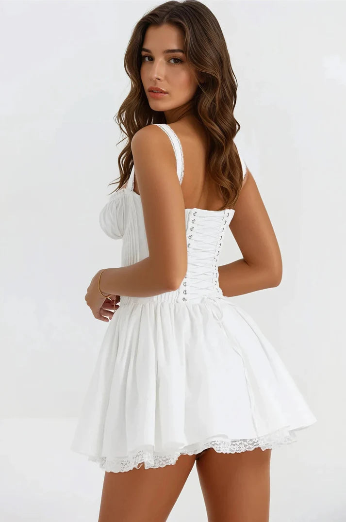 Elegant Straps Mini Dress Homecoming Dresses