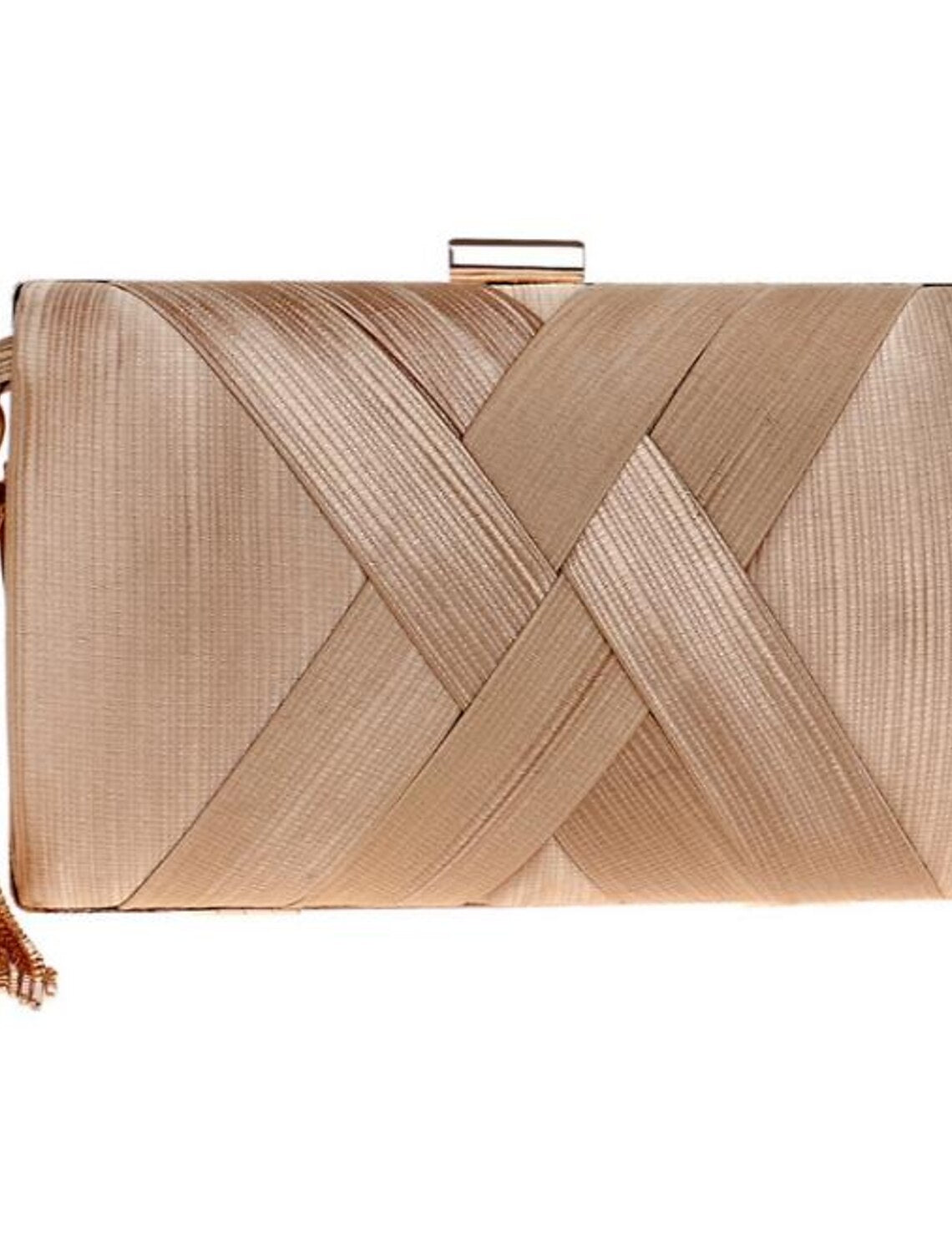 Damen Seiden-PU-Leder für Abend, Braut, Hochzeit, Party mit Quaste