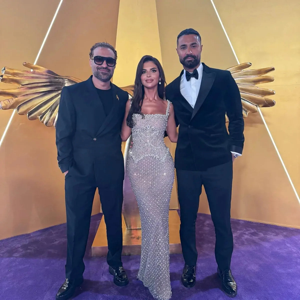 Luxury Silver Gray Spaghetti Strap Evening Dress with Crystal Beads  Floor-Length Prom Dresses