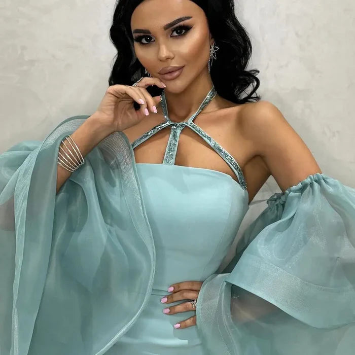 Luxury Mermaid Prom Dresses Beaded Evening Dress Luxury Birthday Dress