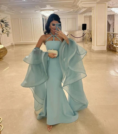 Luxury Mermaid Prom Dresses Beaded Evening Dress Luxury Birthday Dress