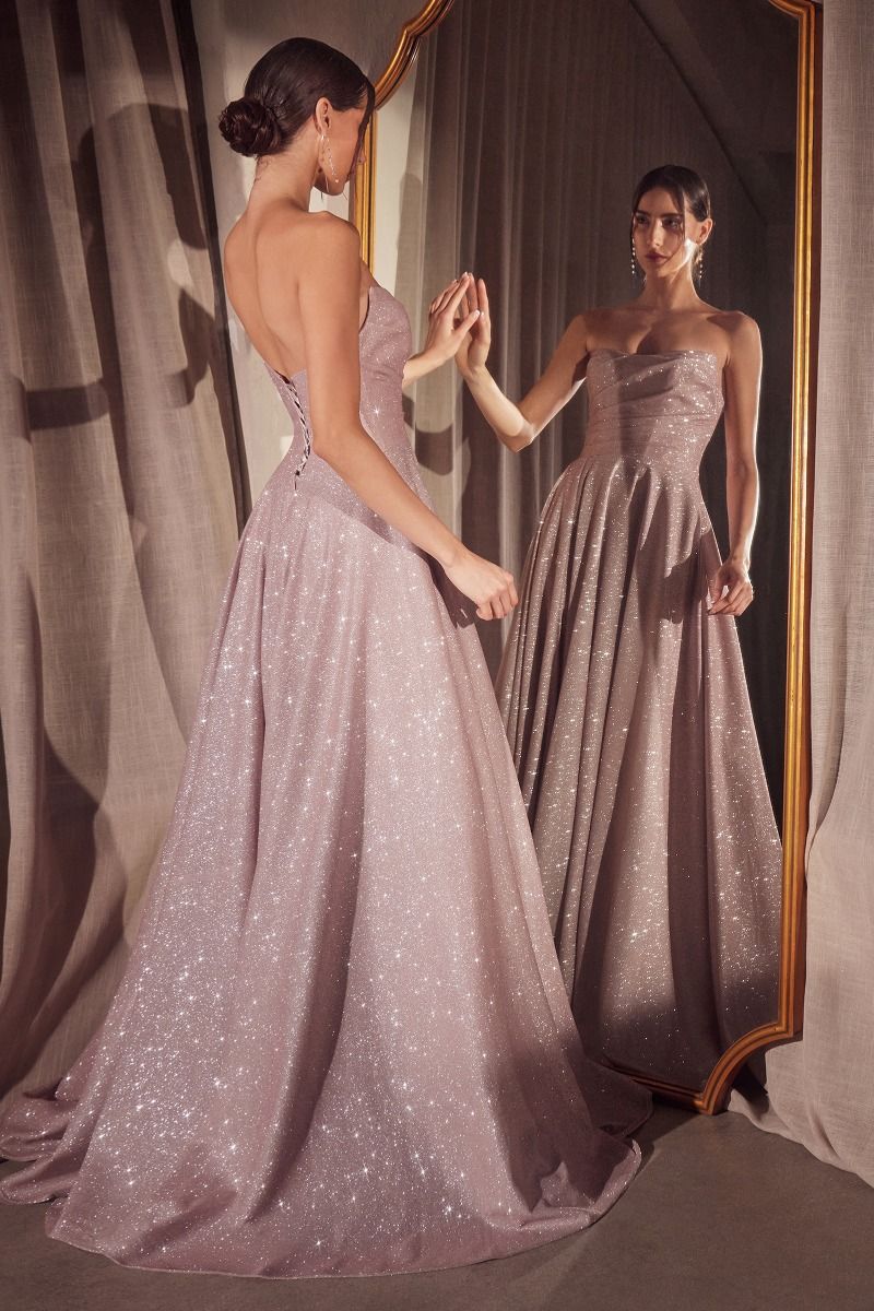 Elegant Sparkling Backless Split Brush Train Prom Dresses