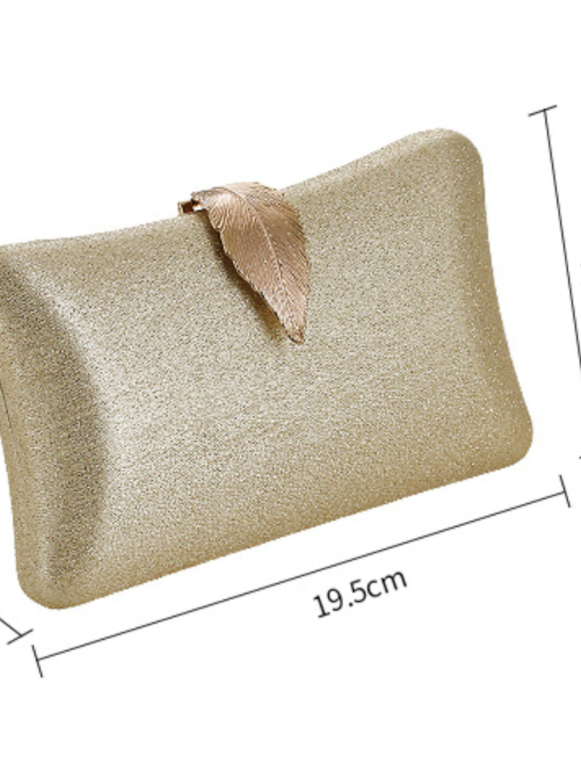 Damen Clutch Abendtasche Handgelenk Clutch Taschen PU Leder Party Weihnachten Dusche Knöpfe Kette Große Kapazität Leicht Langlebig Einfarbig