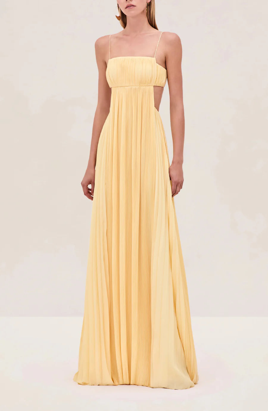 Women Cami Dress Sexy Pleated Backless Dress Prom Dresses