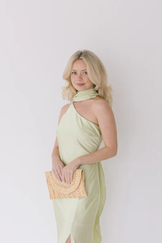 Chic Asymmetrical Halter Split Prom Dresses