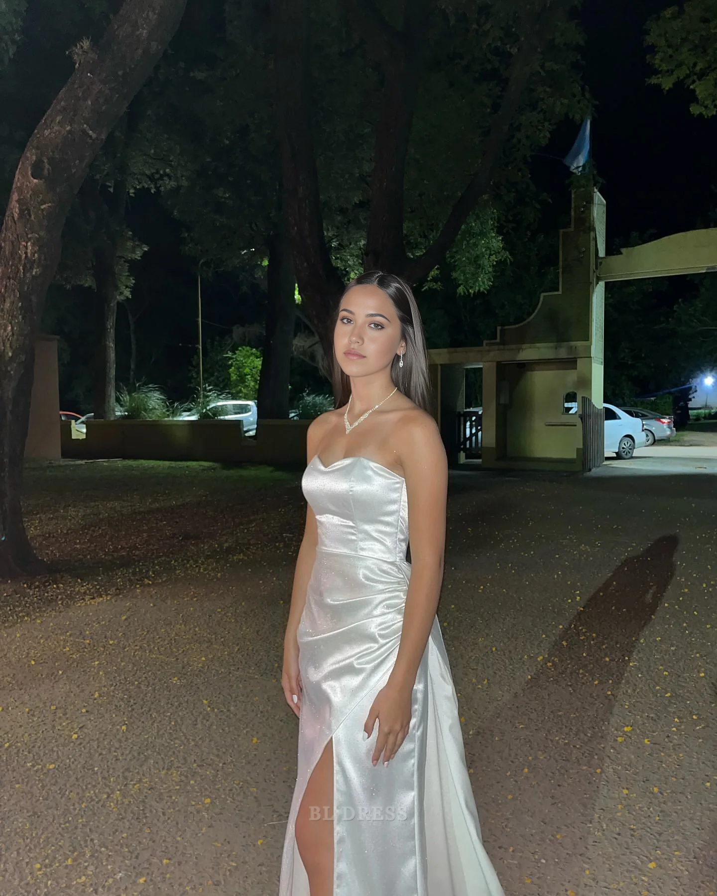 Mermaid Sweetheart Satin Slit formal dresses Bridesmaid Dresses evening gown Prom Dress