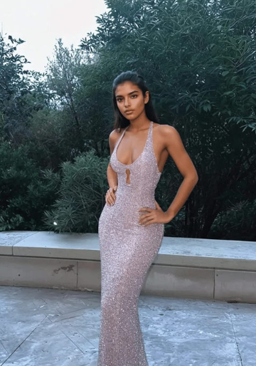 Sexy Sleeveless Backless Floor-Length Prom Dresses