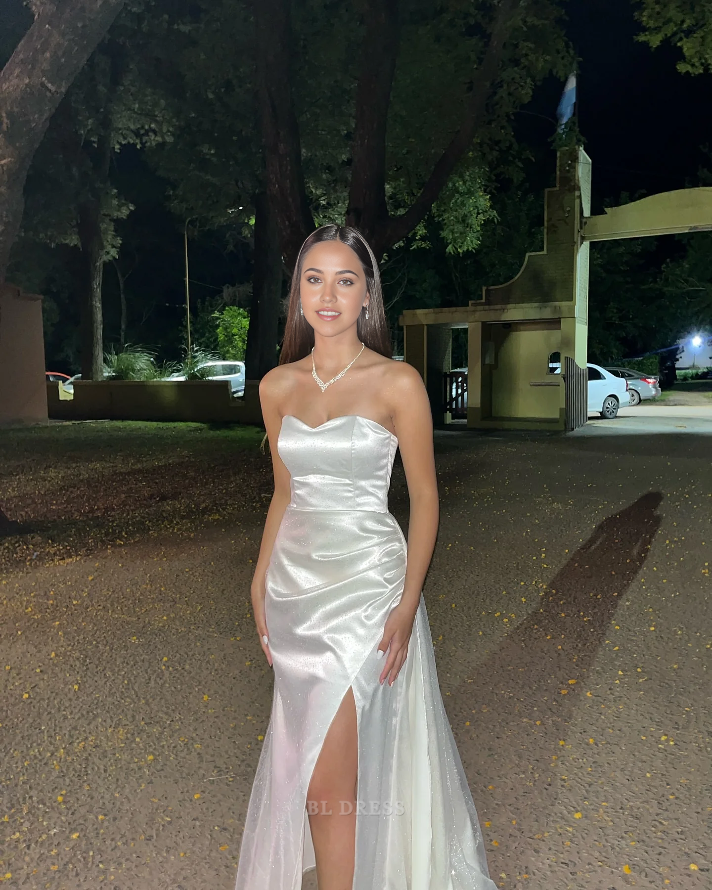 Mermaid Sweetheart Satin Slit formal dresses Bridesmaid Dresses evening gown Prom Dress